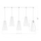 Z-Lite Farrell 5 Light Linear Chandelier, 7.25in. W x 13.75in. H, Matte Black 3043P7-5L-MB - alternate 6